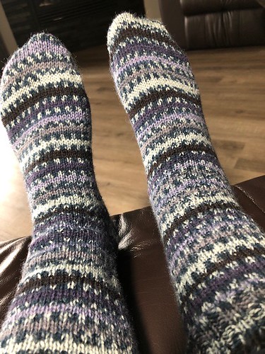 Jo-Anne finished her first pair of socks! Great job!
