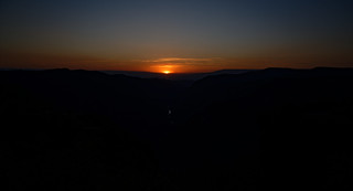 The Black Canyon in Silhouette During a Sunset (Black Canyon of the Gunnison National Park)