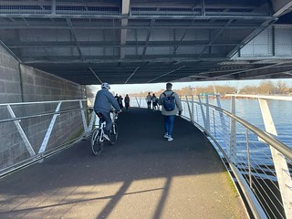 Under a bridge Westminster to Putney