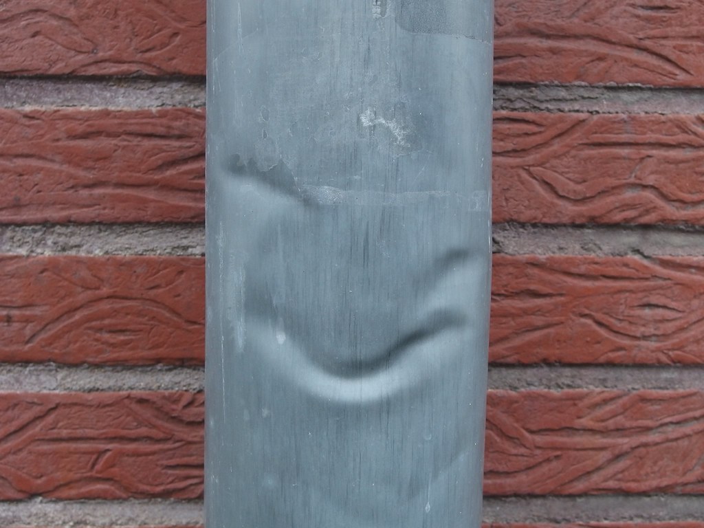 Found Dented Downpipe Face