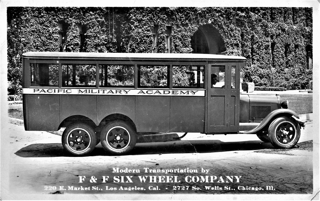 1929 F&F Six-Wheel School Bus