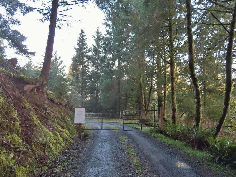 Gate at the Yakona Nature Preserve boundary