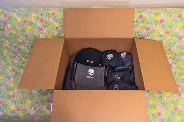 Thanks for my New Uniforms, Backpack, and Beanie, Dell, Alienware, Intel, and 2020 Companies!