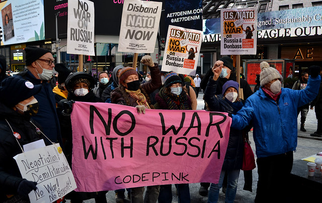 22-02-05 No War with Russia Code Pink