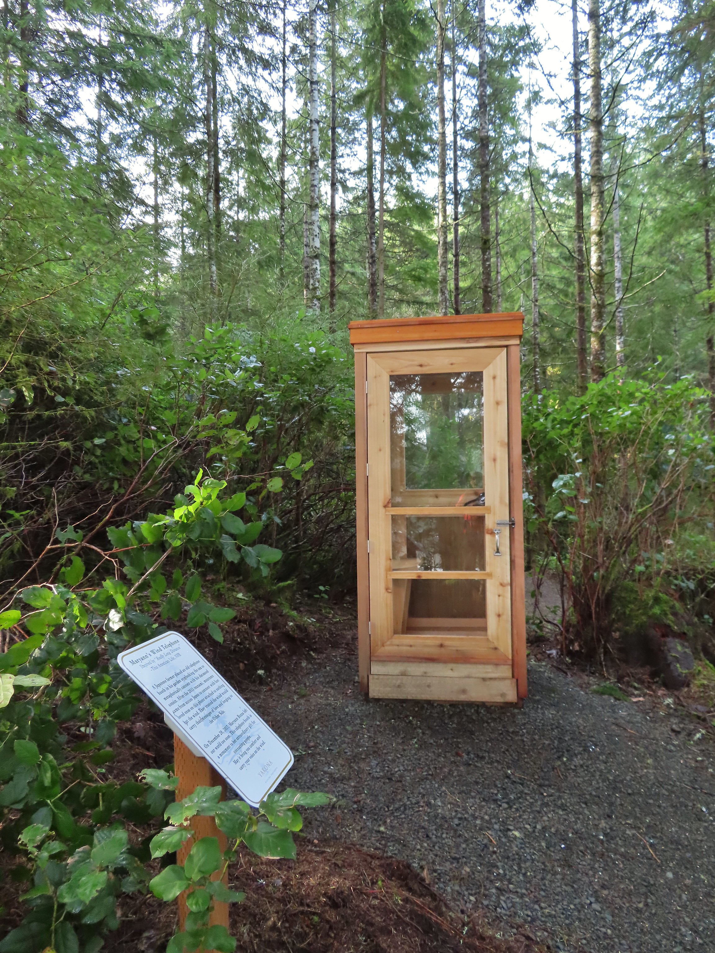 Maryann's Wind Telephone at Yakona Nature Preserve