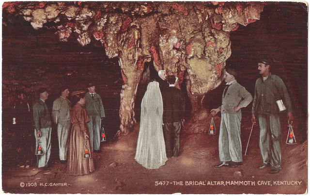 Mammoth Cave - The Bridal Altar in 1908