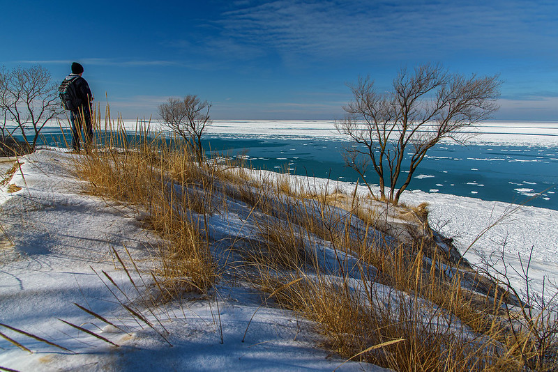 Winter View of Lake Michigan