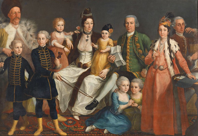 Antoine de Favray (1706-1798) - Portrait of David George van Lennep and family (c.1770)
