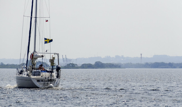 Lato 2014 - rejs po torze wodnym Szczecin Świnoujście - jachtem motorowym EwaS