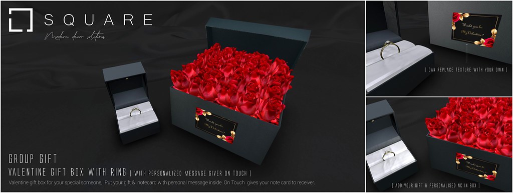 GROUP GIFT : Valentine Proposal Gift Box with Ring