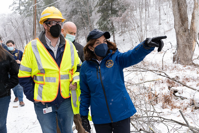 Governor Hochul Tours Storm Damage in Ulster County