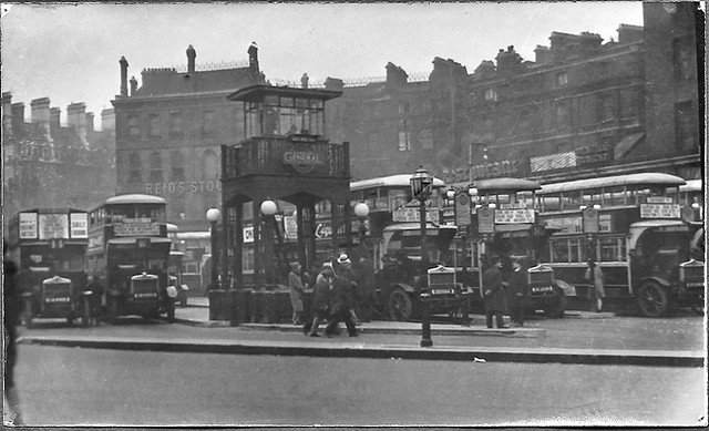 Buses at Victoria Station, London c1930