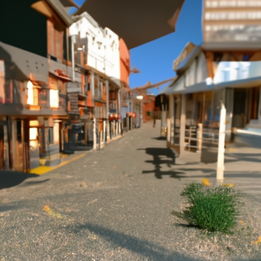 'a raytraced image of a western town' Princess Generator