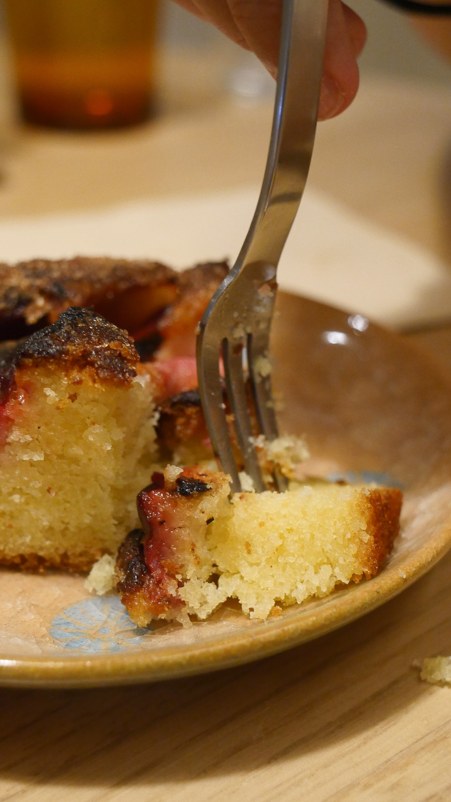 DAWN - plum cake fork in
