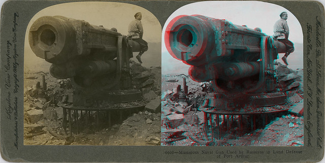 Mammoth Naval Gun Used by Russians in Land Defense of Port Arthur.