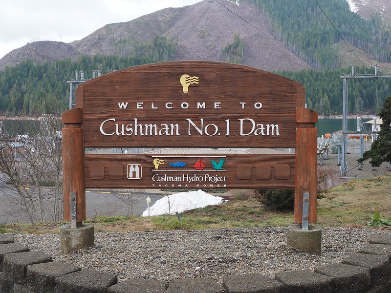 Cushman Dam No. 1 Sign