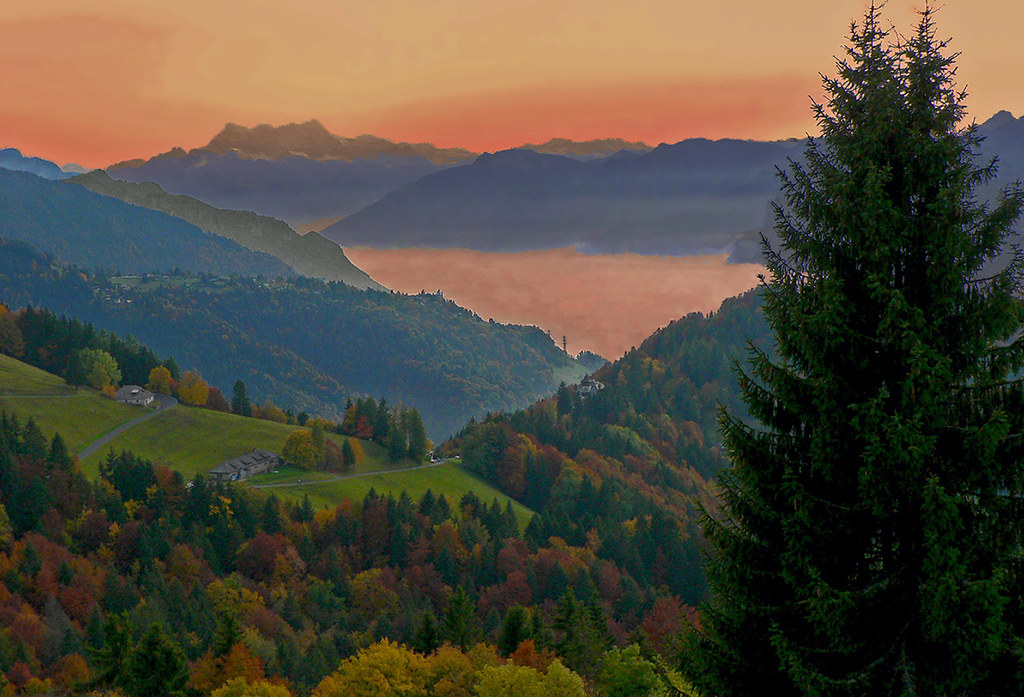 SWITZERLAND - Autumn - Mist on the Leman Lake