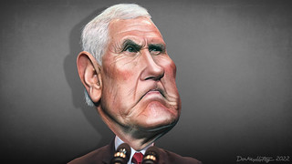 Mike Pence - Caricature
