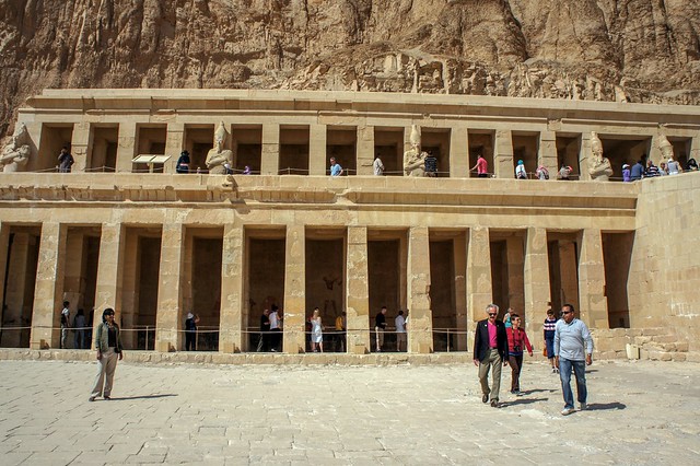 Punt portico of Deir El-Bahry in Egypt's Luxor