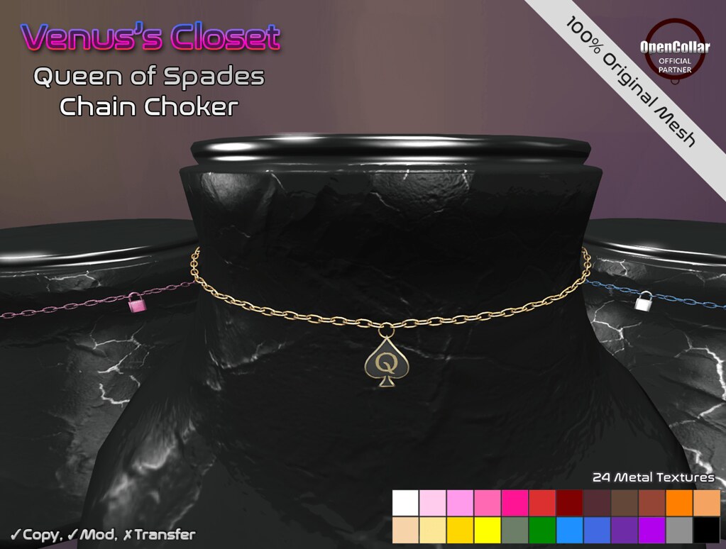 VC – Queen of Spades Chain Choker