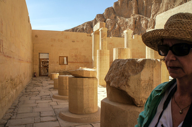 Inside the Mortuary Complex at Hatshepsut Temple in Luxor