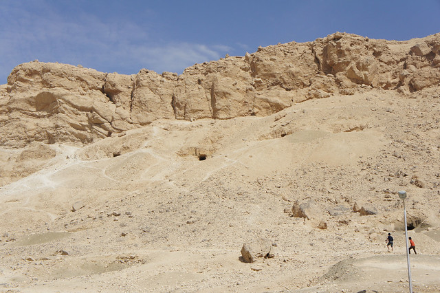 Excavation digs at Deir El-Bahry in Luxor