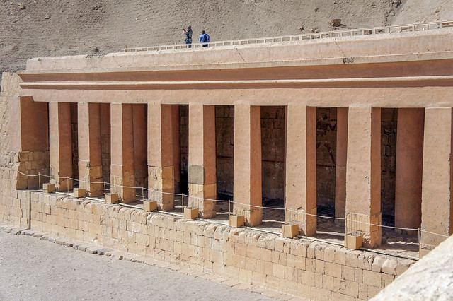 Lower porticoes of Hatshepsut Mortuary Temple in Luxor