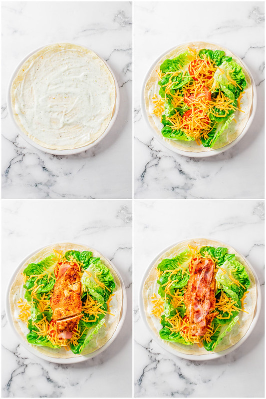 How to make chicken bacon ranch wraps