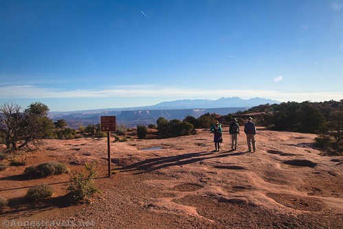 Setting out from the Gooseberry and White Rim Overlook Trailhead, Island in the Sky District, Canyonlands National Park, Utah