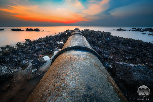 longexposure rock malaysia seascape beach sunset google yahoo negerisembilan portdickson 1424f28g nikkor d850 nikon