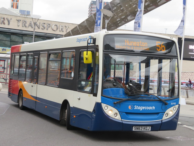 SN63KGJ 36948 Stagecoach Midlands ADL Enviro 200 in Coventry