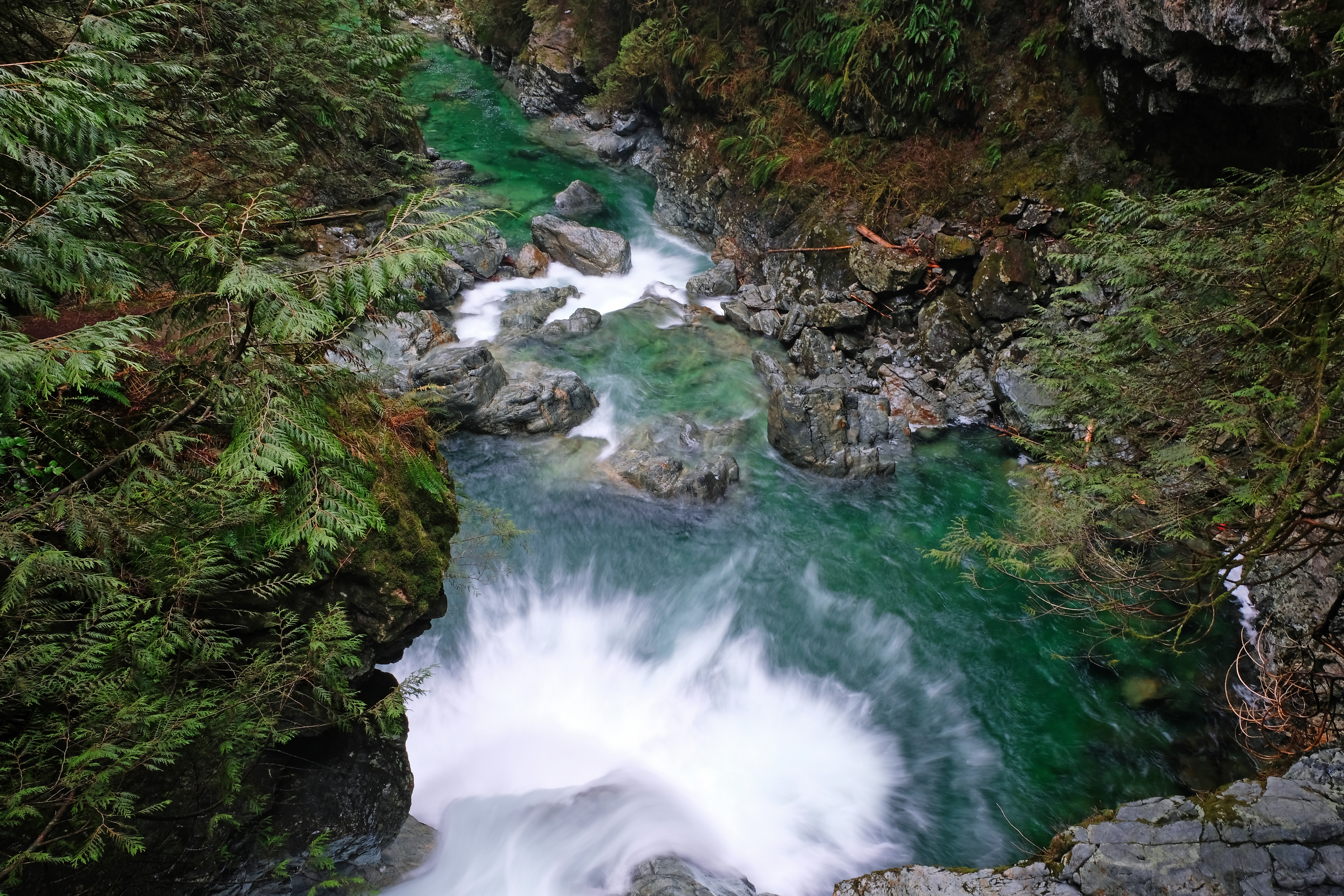 Twin Falls, Lynn Canyon Park, North Vancouver, BC, Canada