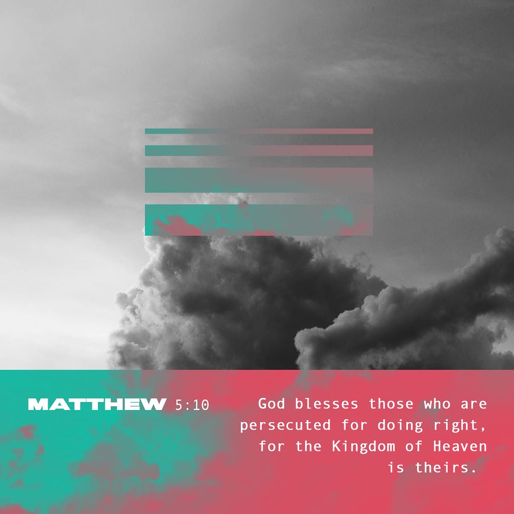 Matthew | 5:10 🙏 💧 💨  💎 ⏸  #youversion #holybible #kingjamesversion #matthew510 #verseoftheday #aquarius♒️ #february9 #blesses #bible2022