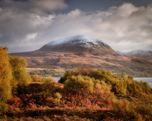 Autumn Delight by vincocamm, The low morning sun was castings its shadows and making light patterns on Beinn Alligin. I can't wai