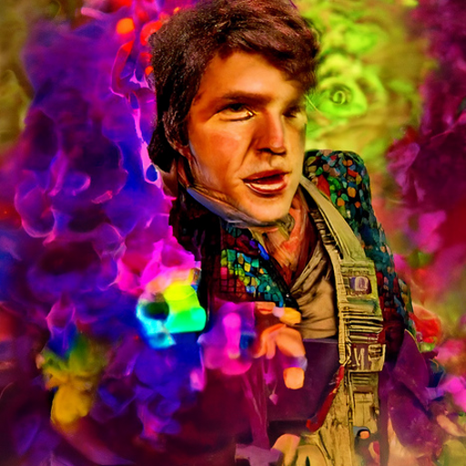 'Han Solo psychedelic' Disco Diffusion v4.1