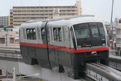 Okinawa Urban Monorail 1000 series in Shuri.Sta, Naha, Okinawa, Japan /Feb 5, 2022