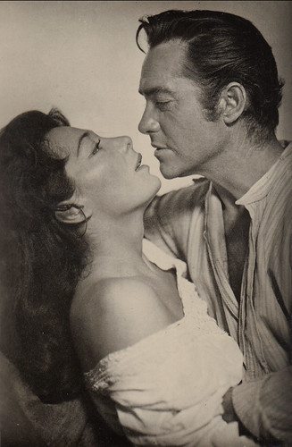 Juliette Gréco and Richard Todd in The Naked Earth (1958)
