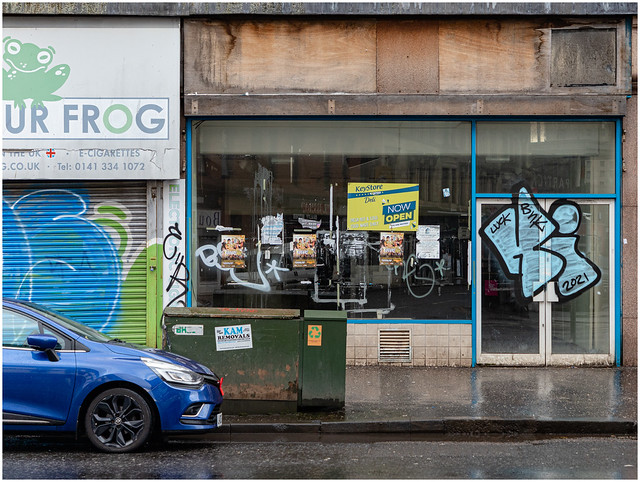Abandoned Shop and Car, Glasgow