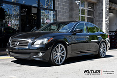 Infiniti M35 with 22in Vossen VFS1 Wheels and Continental DWS06 Tires