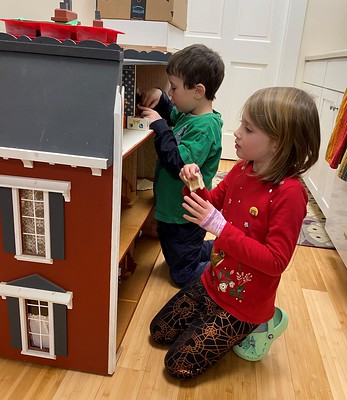 examining the dollhouse