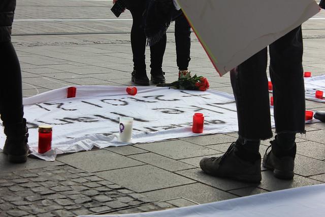 Feminicide in Gemünden, vigil on 11.02.2022