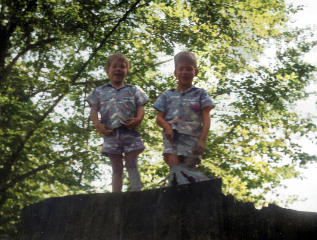 David and Robert in Park 1952