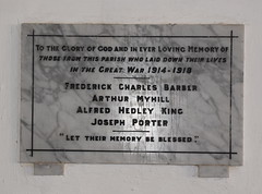 those from this parish who laid down their lives