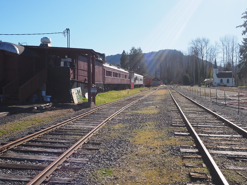 Mount Rainier Scenic Railroad Tracks