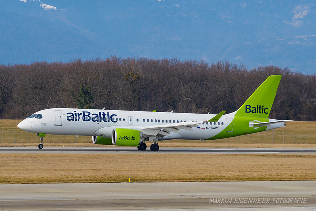 YL-AAW AIRBUS CANADA 220-300 / BCS3 / c/n 55086 → AIR BALTIC / BTI // BJ 2020 //