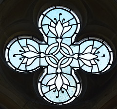 floral glass design (Constantine Woolnough? 1850s/60s)