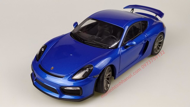 Porsche Cayman GT4 1 18 Schuco blue (0)