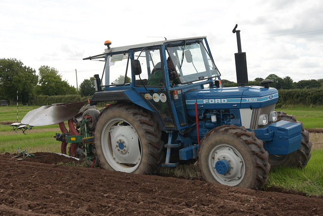 Ford 7610 Tractor with a Kverneland 2 Furrow Plough