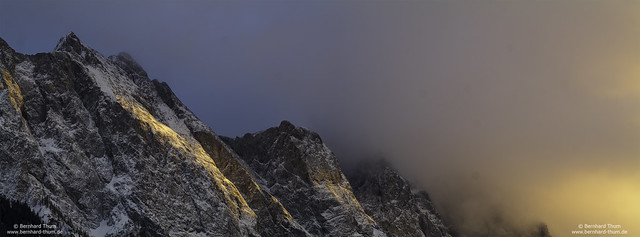 Cloudy sunset at Zugspitze N°2