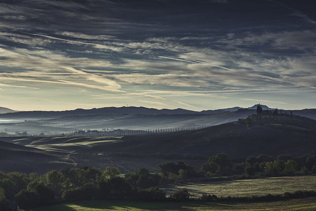 Early Morning View across Val d'Orcia,